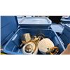 Image 3 : PALLET OF ASSORTED SET DEC ITEMS- LIFE VESTS, CARGO NETS, COFFEE CUPS, TARPS, COOKING POTS, TEA