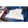 Image 2 : PALLET OF ASSORTED SET DEC ITEMS- GLOVES, RECORDS, BADGES, LAPTOP BAGS, JEWELRY, LICENSE PLATES,