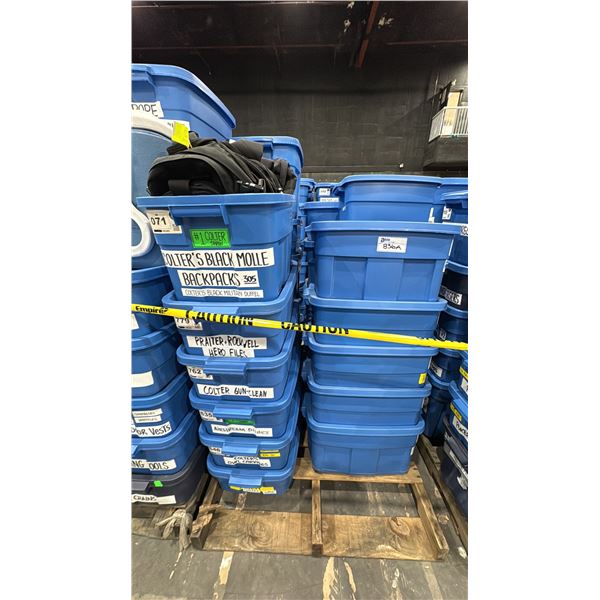 PALLET OF ASSORTED SET DEC ITEMS- OWL CARVINGS, CUTLERY, DISHES, BACKPACKS, GREEN GAS, BOXING