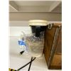 Image 6 : SHELF LOT INCLUDING COFFEE MAKER, FIRST AID KITS AND WOODEN CRATES
