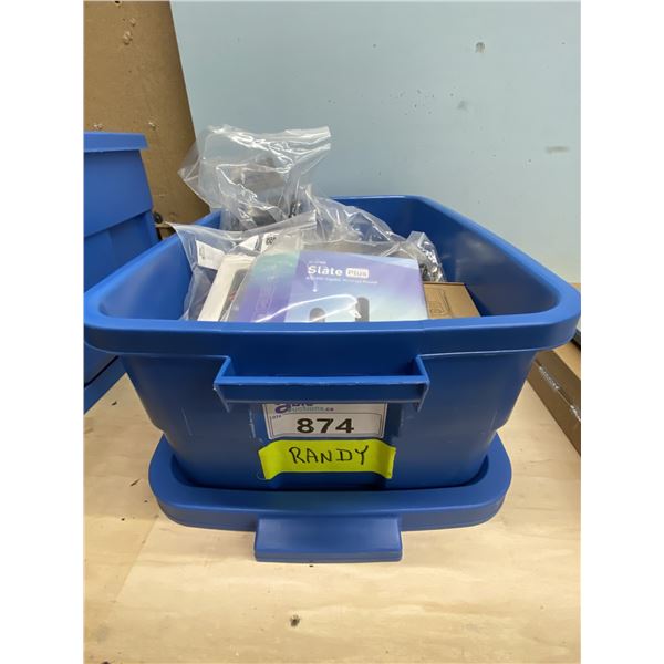 BIN INCLUDING EMF READERS, CAR POWER INVERTERS, ROUTERS AND MORE