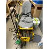 Image 1 : ROLLING PARAMEDICS BED WITH 5 OXYGEN CARTS