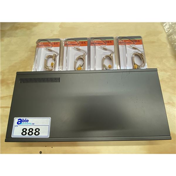 HDMI SWITCHER AND 4 HEADSETS