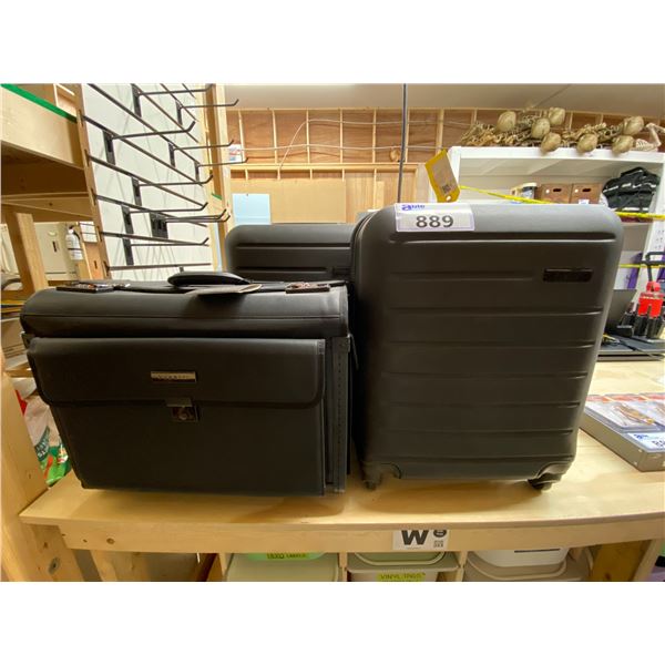 3 ASSORTED ROLLING SUITCASES