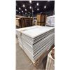 Image 1 : PALLET OF APPROX 25 GREY PADDED STANDING PANELS
