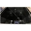 Image 3 : LARGE BLACK MOBILE GARBAGE BIN WITH 3 ASSORTED METAL GARBAGE CANS