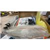Image 7 : PALLET OF ASSORTED POOL FILTER HOSE, CAUTION TAPE, SAFETY VESTS, DROP CLOTHS, U-LINE CARDBOARD