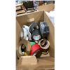 Image 8 : PALLET OF ASSORTED POOL FILTER HOSE, CAUTION TAPE, SAFETY VESTS, DROP CLOTHS, U-LINE CARDBOARD