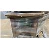Image 3 : PALLET OF ASSORTED SET DEC ITEMS- WOODWORKING BENCH, SAWHORSE, PROPANE TANK, WOOD LATHE, SIGNS &