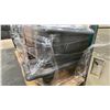 Image 5 : PALLET OF ASSORTED SET DEC ITEMS- METAL BENCH. TABLE TOP BBQ, WOOD STOVE & MORE