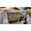 Image 6 : PALLET OF ASSORTED SET DEC ITEMS- METAL BENCH. TABLE TOP BBQ, WOOD STOVE & MORE