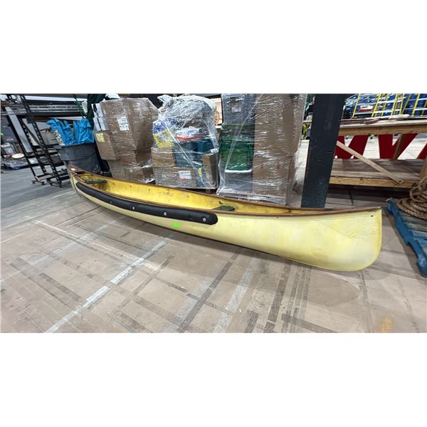 LARGE FIBERGLASS CANOE