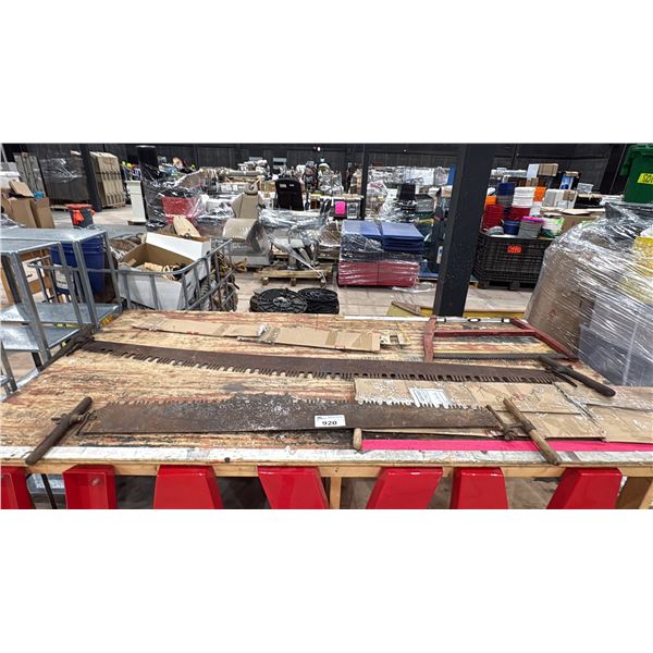 GROUP OF ASSORTED VINTAGE TREE SAWS