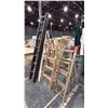 Image 1 : GROUP OF 5 ASSORTED WOODEN LADDERS