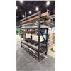 Image 1 : METAL ADJUSTABLE MOBILE SHELVING RACK WITH ASSORTED SHELVING, POSTS, LADDER & MORE