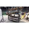 Image 2 : METAL ADJUSTABLE MOBILE SHELVING RACK WITH ASSORTED SHELVING, POSTS, LADDER & MORE