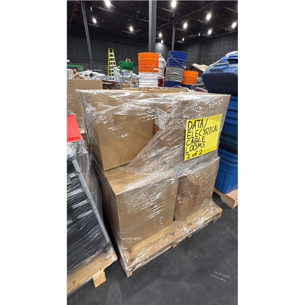 PALLET OF ASSORTED DATA/ELECTRICAL CABLE LOOMS