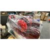 Image 2 : PALLET OF ASSORTED SET DEC ITEMS-FIREBELLS, VASES, MEAT CURTAINS, BASEBOARD HEATERS, TOOLBOXES