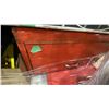 Image 4 : PALLET OF ASSORTED SET DEC ITEMS-FIREBELLS, VASES, MEAT CURTAINS, BASEBOARD HEATERS, TOOLBOXES