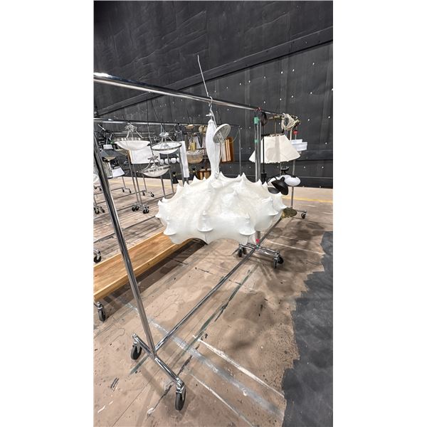 2 ROLLING RACKS OF ASSORTED LIGHT FIXTURES