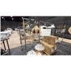 Image 2 : 2 ROLLING RACKS OF ASSORTED LIGHT FIXTURES
