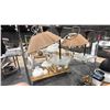 Image 2 : 2 ROLLING RACKS OF ASSORTED LIGHT FIXTURES