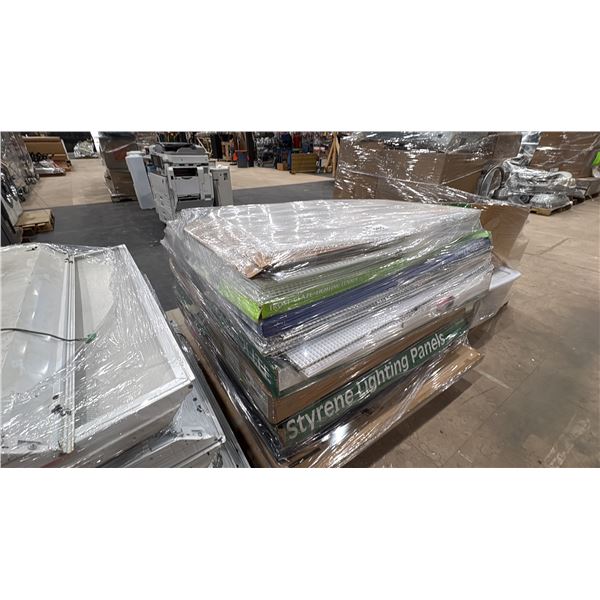 PALLET OF ASSORTED LIGHT PANEL COVERS