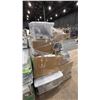 Image 1 : PALLET OF ASSORTED ELECTRICAL HARDWARE, COMPONENTS, PARTS, PROJECTOR & LIGHTS