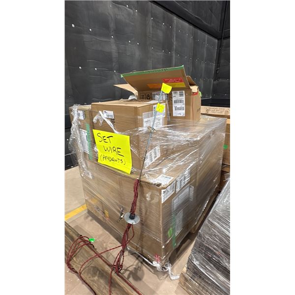 PALLET OF ASSORTED PENDANT LIGHTING