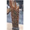 Image 3 : 2 CARVED WOODEN DECOR PIECES ON BASES