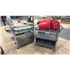 Image 2 : 2 PLASTIC RUBBERMAID COMMERCIAL CARTS WITH UNDERNEATH STORAGE CABINET & MOBILE MOP BUCKET