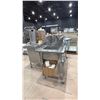 Image 1 : 2 MOBILE ULINE STAINLESS STEEL COMMERCIAL PREP TABLES- 1 WITH SINK, LARGE GROUP OF ASSORTED