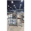 Image 1 : COMMERCIAL BAKERS RACK, MOBILE STAINLESS STEEL CART, MOBILE METAL SMALL TABLE & CART