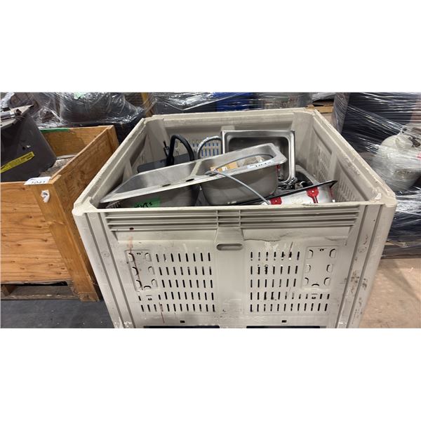 PALLET CRATE OF ASSORTED SINKS & FAUCETS