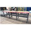Image 1 : 2 ULINE ADJUSTABLE HEIGHT MOBILE WOOD TOP UTILITY TABLES
