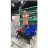 Image 1 : GROUP OF ASSORTED ITEMS- TARGET DUMMY, FURNITURE DOLLY, WOODS WAGON, HONEYWELL HEATER &
