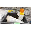 Image 1 : CONTENTS OF ROLLING BIN- COMMERCIAL STREET LIGHT HEADS & CONSTRUCTION REFLECTOR LIGHTS