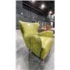 Image 2 : GREEN LEATHER ARM CHAIR
