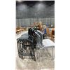 Image 2 : 11 BLACK BAR HEIGHT CHAIRS & 2 GREY CHAIRS