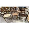 Image 3 : 3 ASSORTED ANTIQUE CHAIRS