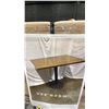 Image 2 : BAR HEIGHT WOOD TOP TABLE WITH 2 EXTRA BASES