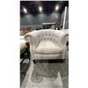 Image 3 : 5 WHITE IKEA TABLES & TUB CHAIR