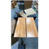 Image 3 : PAIR OF MATCHING WOOD BOOKSHELVES WITH 2 DOOR STORAGE CABINET