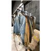 Image 1 : LARGE GROUP OF ASSORTED PRODUCTION COSTUME ITEMS- JACKETS, LONG SLEEVE SHIRTS, TSHIRTS, VESTS