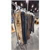 Image 2 : LARGE GROUP OF ASSORTED PRODUCTION COSTUME ITEMS- CARGO PANTS, JEANS, OVERALLS *RACK NOT INCLUDED*