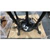Image 4 : 2 PALLETS OF 8 BAR HEIGHT ROUND TABLES- IDENTICAL BASES, ASSORTED TOPS