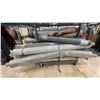 Image 1 : LARGE GROUP OF ASSORTED AREA RUGS *RACK NOT INCLUDED*