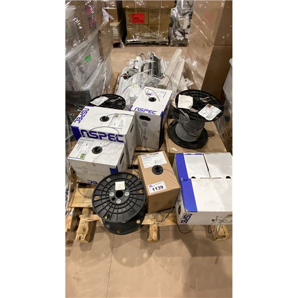 PALLET OF ASSORTED ELECTRICAL WIRE