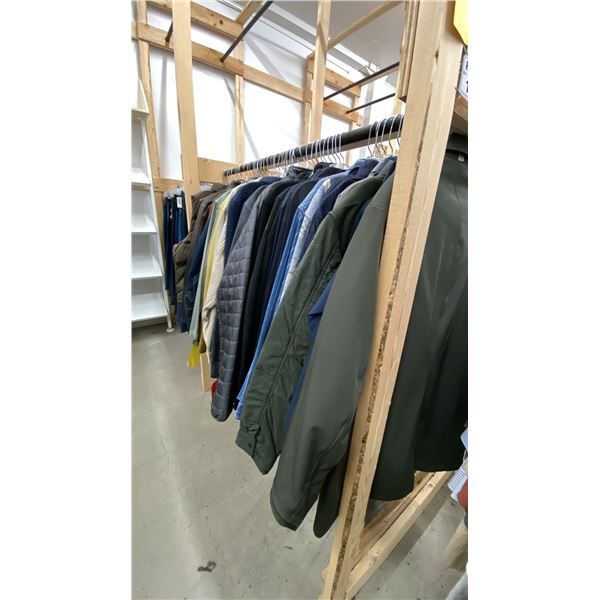 LARGE GROUP OF ASSORTED PRODUCTION CLOTHING ITEMS *RACKS NOT INCLUDED*