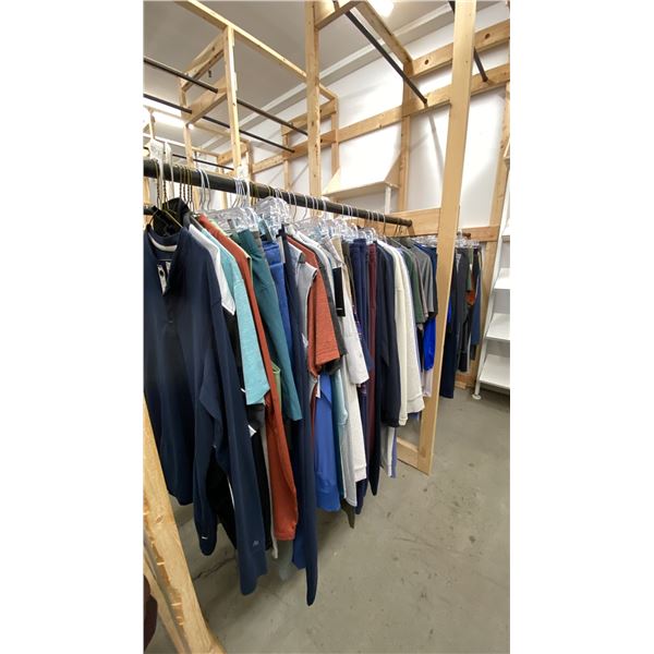 LARGE GROUP OF ASSORTED PRODUCTION CLOTHING ITEMS *RACKS NOT INCLUDED*